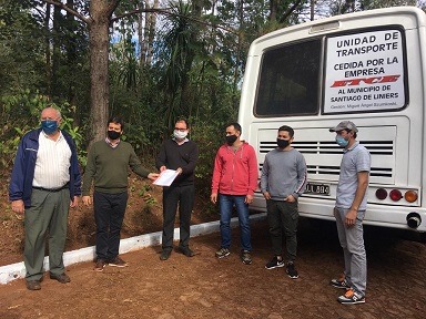 ETCE donó una unidad de transporte público de pasajeros al municipio de Santiago de Liniers