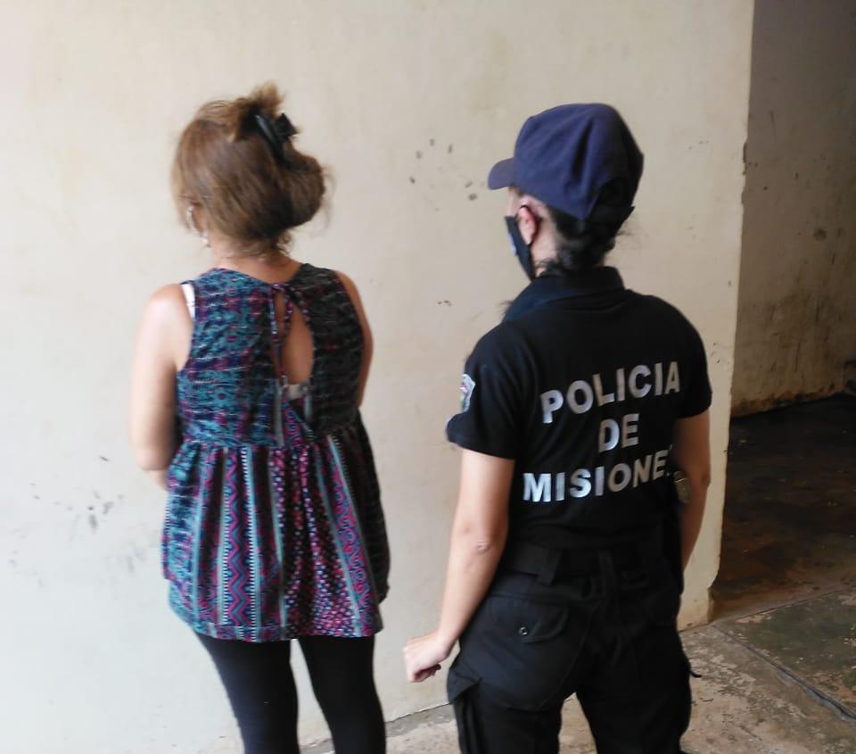 Mechera fue sorprendida en plena actividad ilícita y quedó detenida