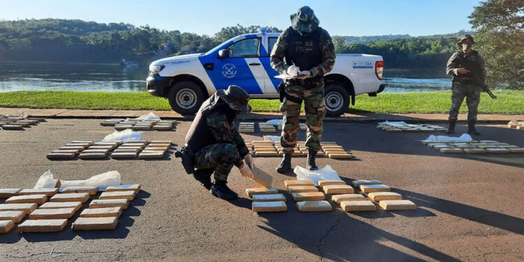 Incautan más de 1.200 kilos de marihuana en Misiones