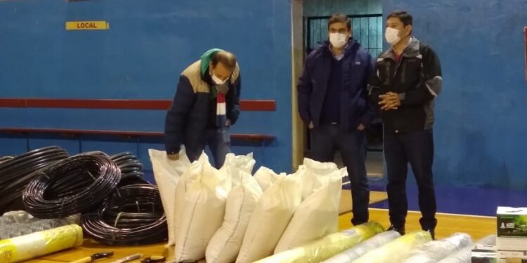 El municipio recibió herramientas e insumos para los productores