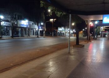 Noche de invierno en la ciudad de Eldorado