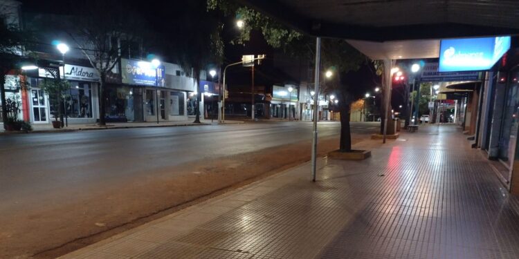 Noche de invierno en la ciudad de Eldorado