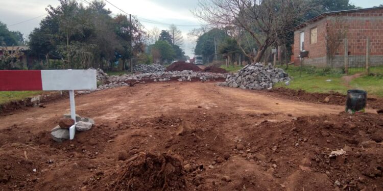 Barrio 20 de Junio: Se comenzó a trabajar en la calle principal