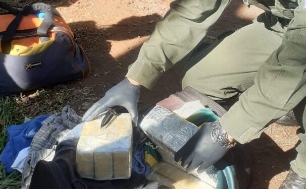 Paraguayo detenido con drogas evaluado en mas de dos millones de pesos
