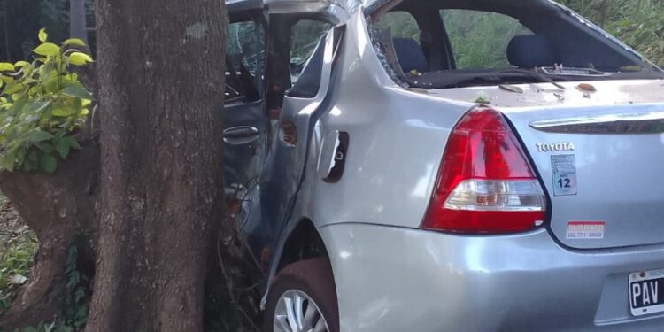 Violento accidente en la madrugada de hoy