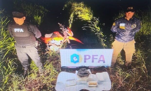 Eldorado: Operativo anti narcótico, secuestran alrededor de 2,5 kilos de cocaina compactada