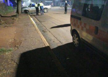 Despiste de Camioneta en Avenida San Martín: Conductor Ebrio y Retención del Rodado