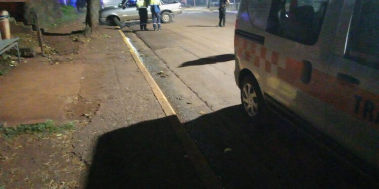 Despiste de Camioneta en Avenida San Martín: Conductor Ebrio y Retención del Rodado