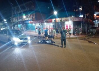 Accidente vial: dos heridos