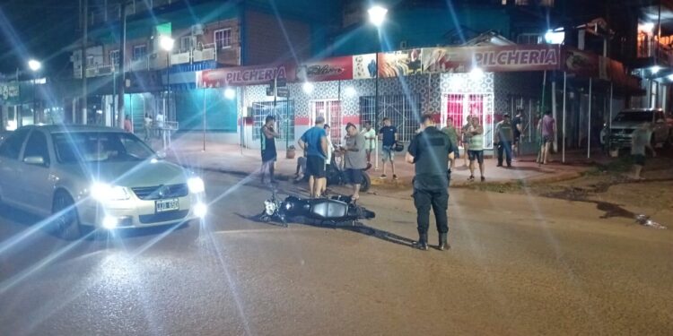 Accidente vial: dos heridos