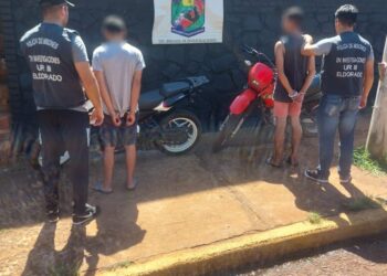 Detenidos por realizar enduro ilegal con motocicletas robadas en Eldorado