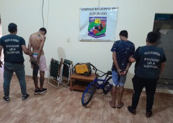 Delincuentes desvalijaron una casa, fueron detenidos