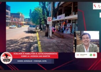 Se habilita nuevamente el estacionamiento sobre avenida San Martín tras la derogación de la ordenanza 105/25